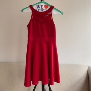 Nickie Lew Girls 10 Red Party Skater Dress